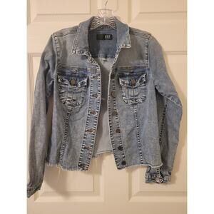 Kut Jean Jacket Small Kara Stretch Long-Sleeved